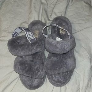 Size 9 Fuzzy Ugg Slippers